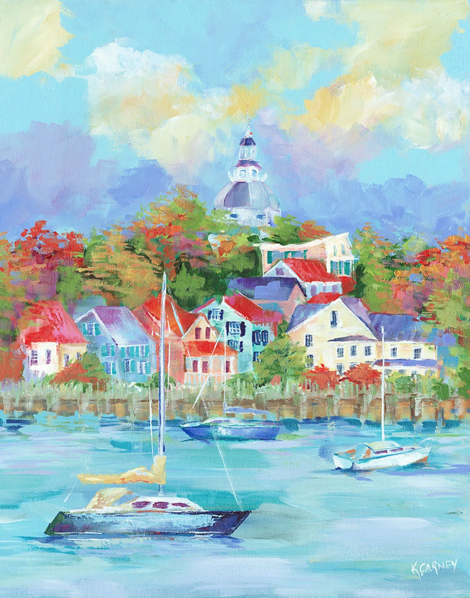 Annapolis Fall : Fine Art Giclee Annapolis Fall Print From - Etsy | Etsy (US)