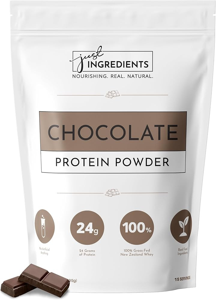 Just Ingredients Protein Powder | Chocolate Protein Powder Made With 100% Grass Fed, Non Denature... | Amazon (US)