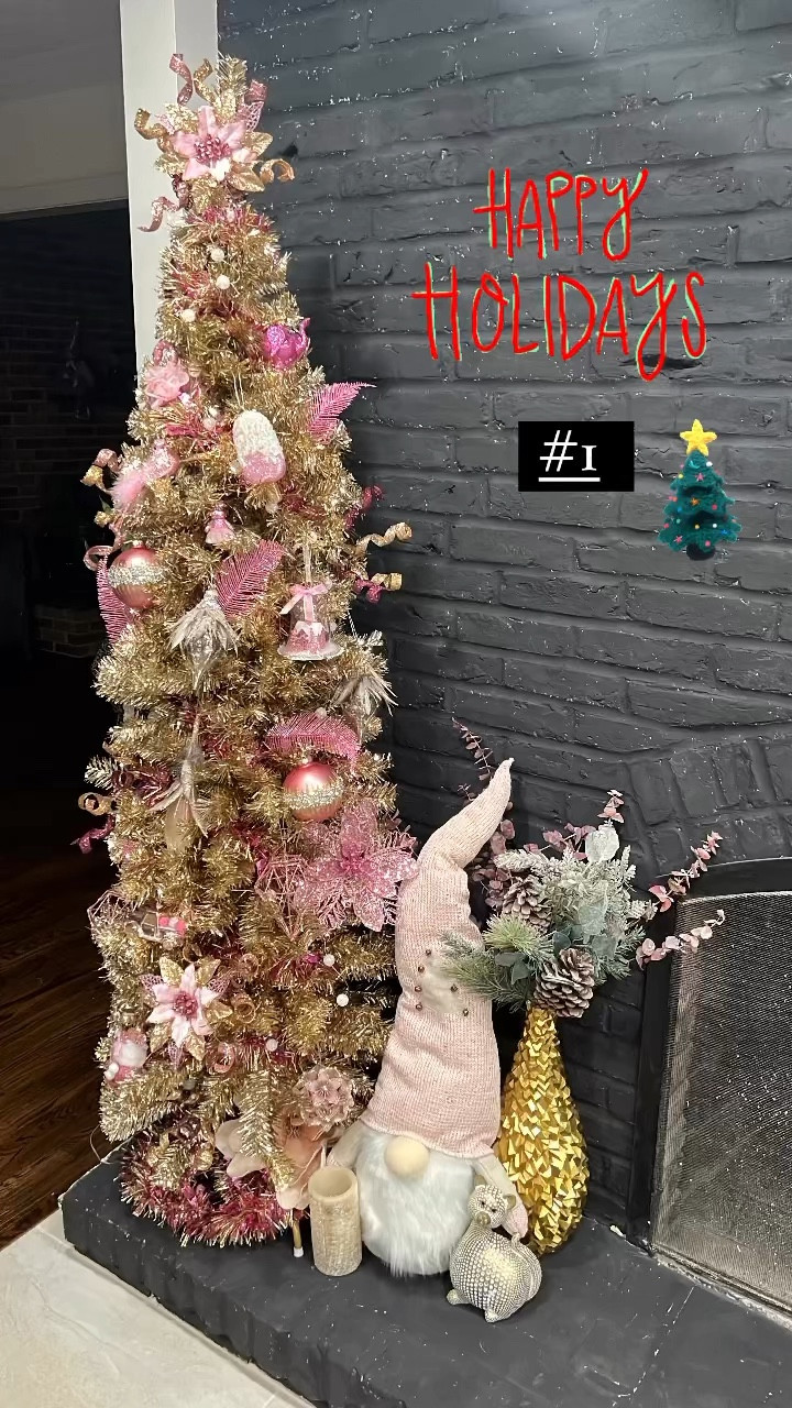 My Rose Gold Tree from last year was one of my favorite creations! 

6ft Champagne Gold Pencil Tree! 

I liked the pencil tree style because it doesn’t take up lots of space - so excellent for small spaces! 

Very easy to assemble
Light weight
Didn’t shed 
Easy storage

I am putting this tree in same spot this year! But may change up the theme! What are you planning for the upcoming Holiday Season?! 

#LTKparties #LTKHoliday #LTKSeasonal