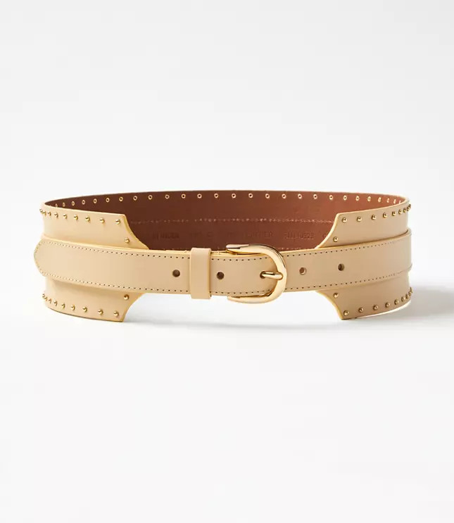 Studded Leather Belt | LOFT