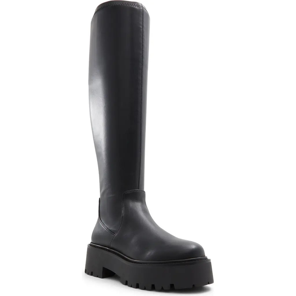 ALDO Carelden Knee High Platform Boot in Black at Nordstrom, Size 10 | Nordstrom