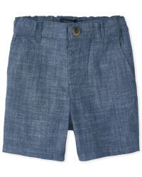 Baby And Toddler Boys Crosshatch Woven Chino Shorts | The Children's Place