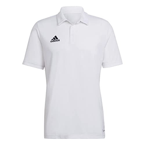 adidas Men's Entrada 22 Polo Shirt, White, Small | Amazon (US)