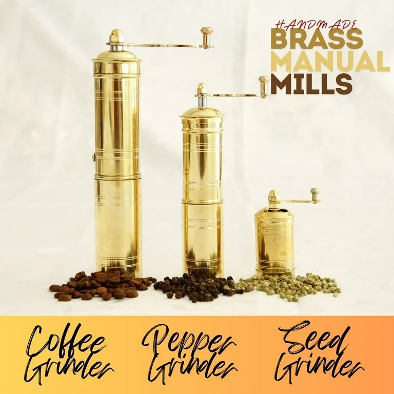 Grinders Set of 3 , Coffee Grinder, Refillable Turkish Style Mill, Pepper Grinder,Manual Coffee M... | Walmart (US)