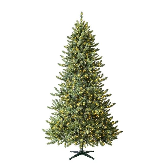 7.5 ft Pre-Lit Milford index Pine Artificial Christmas Tree, Clear Micro-Dot LED Lights, by Holid... | Walmart (US)