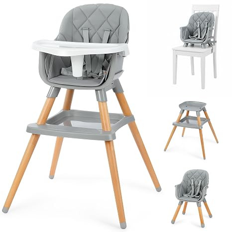 Ezebaby 6 in 1 High Chairs for Babies and Toddlers, Baby High Chair Convertible to Booster Seat a... | Amazon (US)
