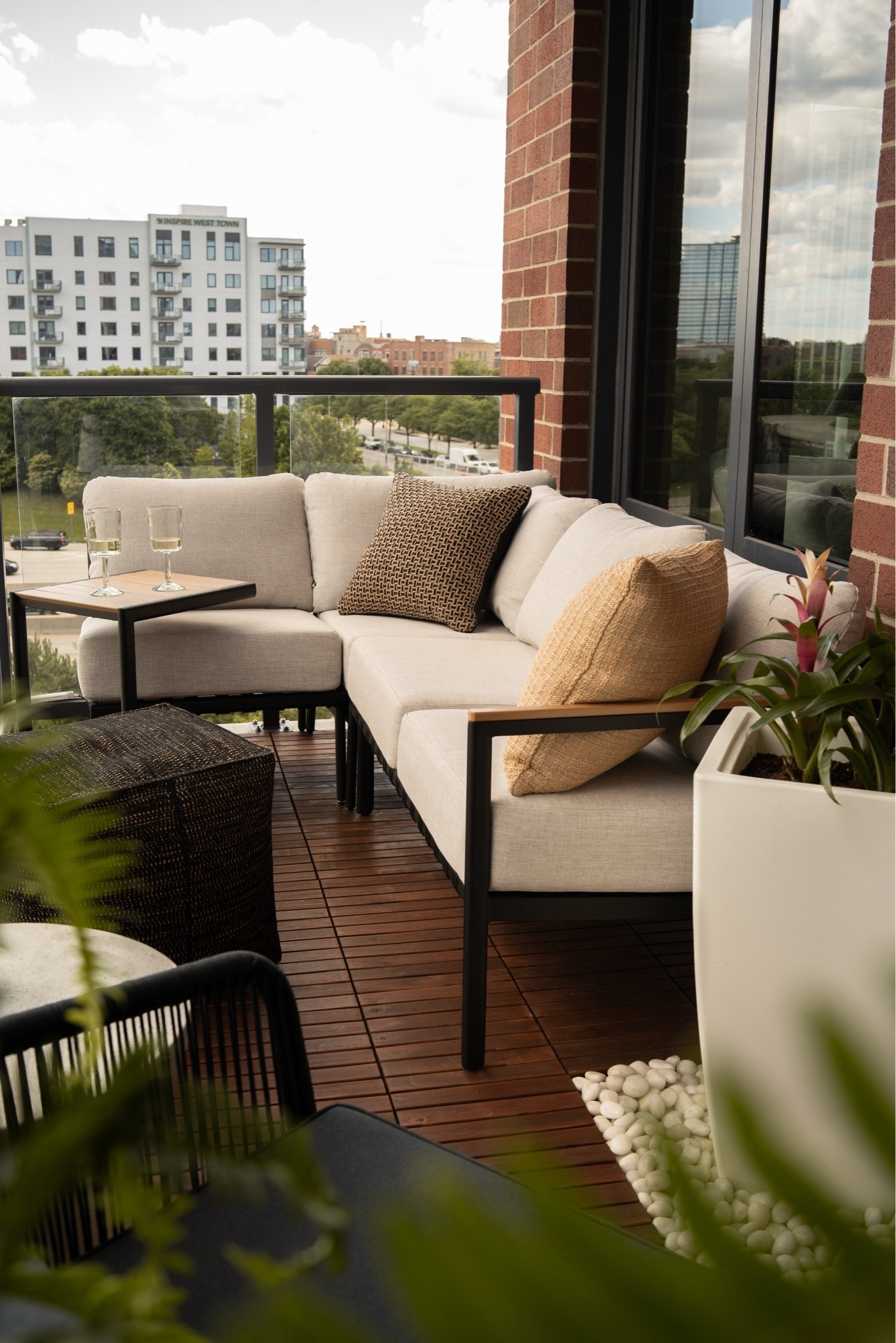 Small balcony space inspiration with Castlery products! Loved how this space turned out and I used colors and textures outside inspired by my indoor design.

#LTKHome #LTKMens #LTKSeasonal