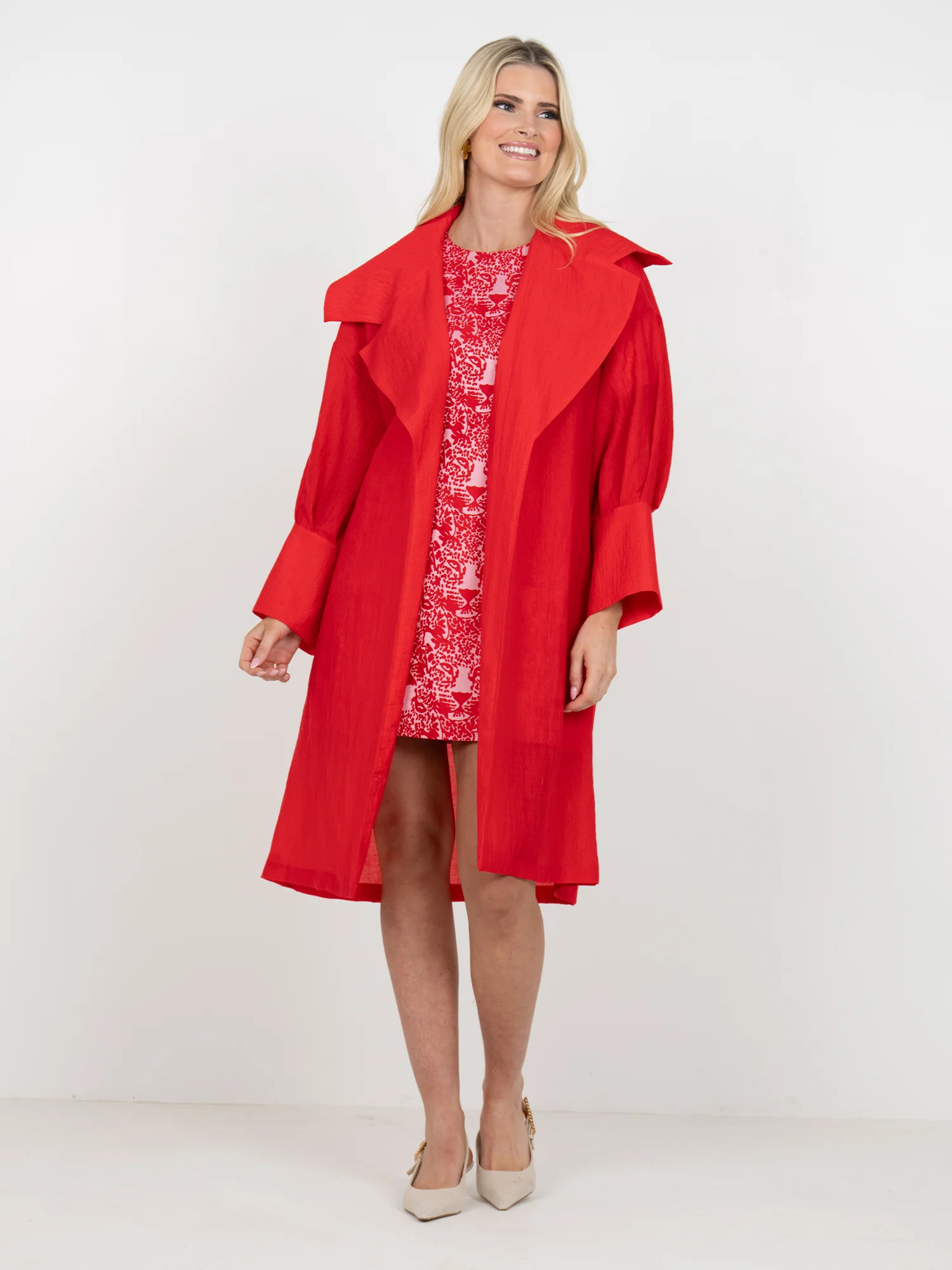 Manhattan Coat in Cardinal Red | Emily McCarthy