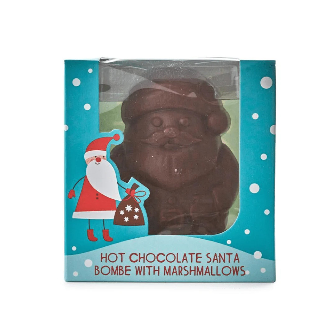 santa hot chocolate bombe with marshmallows | Ellifox