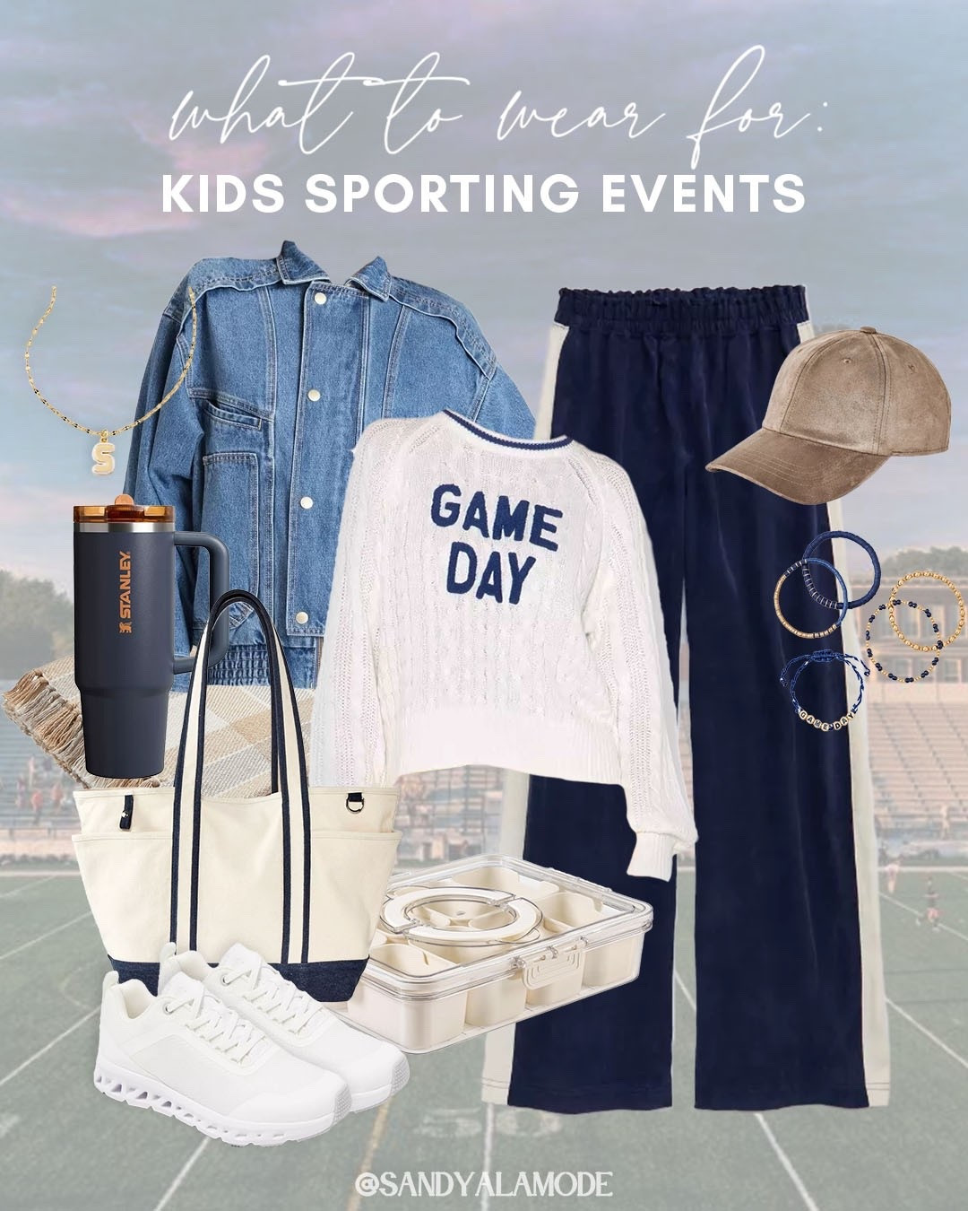 What to wear to kids sporting events. Friday night lights outfit. Football game outfit idea. Sports mom outfit. Game day sweater. Free people inspired sweats. Target game day collection. Target viral denim jacket. Suede baseball cap. Snackle box. 

#LTKSeasonal #LTKStyleTip #LTKFindsUnder100