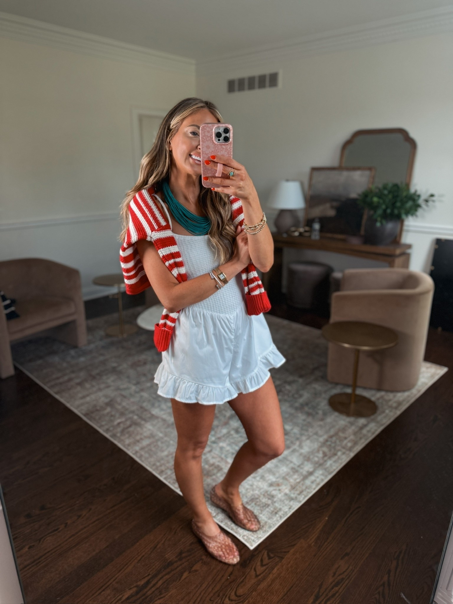 The perfect lightweight outfit for all your red, white and blue holidays this summer! It would make a great cover up for the pool or beach vacation!

#LTKgrwm #LTKootd #LTKmomlife