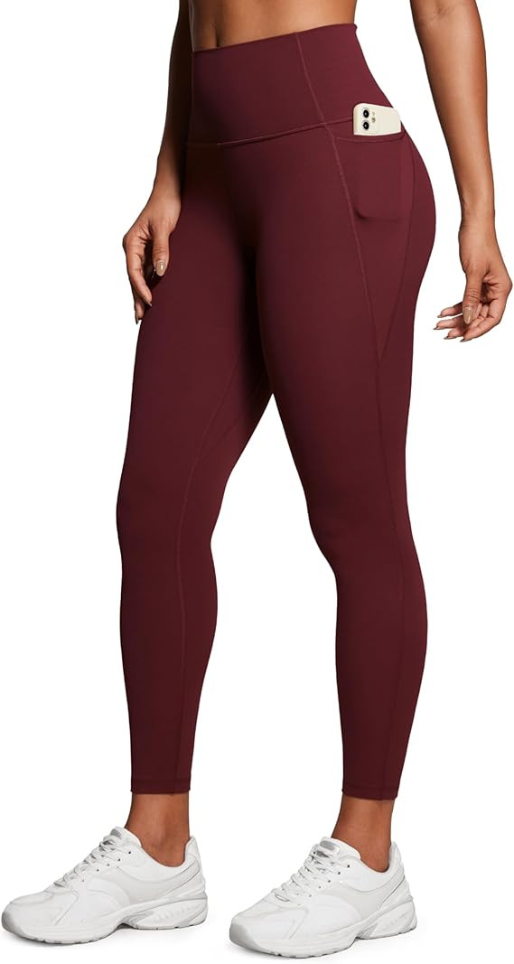 CRZ YOGA Womens Butterluxe Workout Leggings 25 Inches - High Waisted Gym Yoga Pants with Pockets ... | Amazon (US)