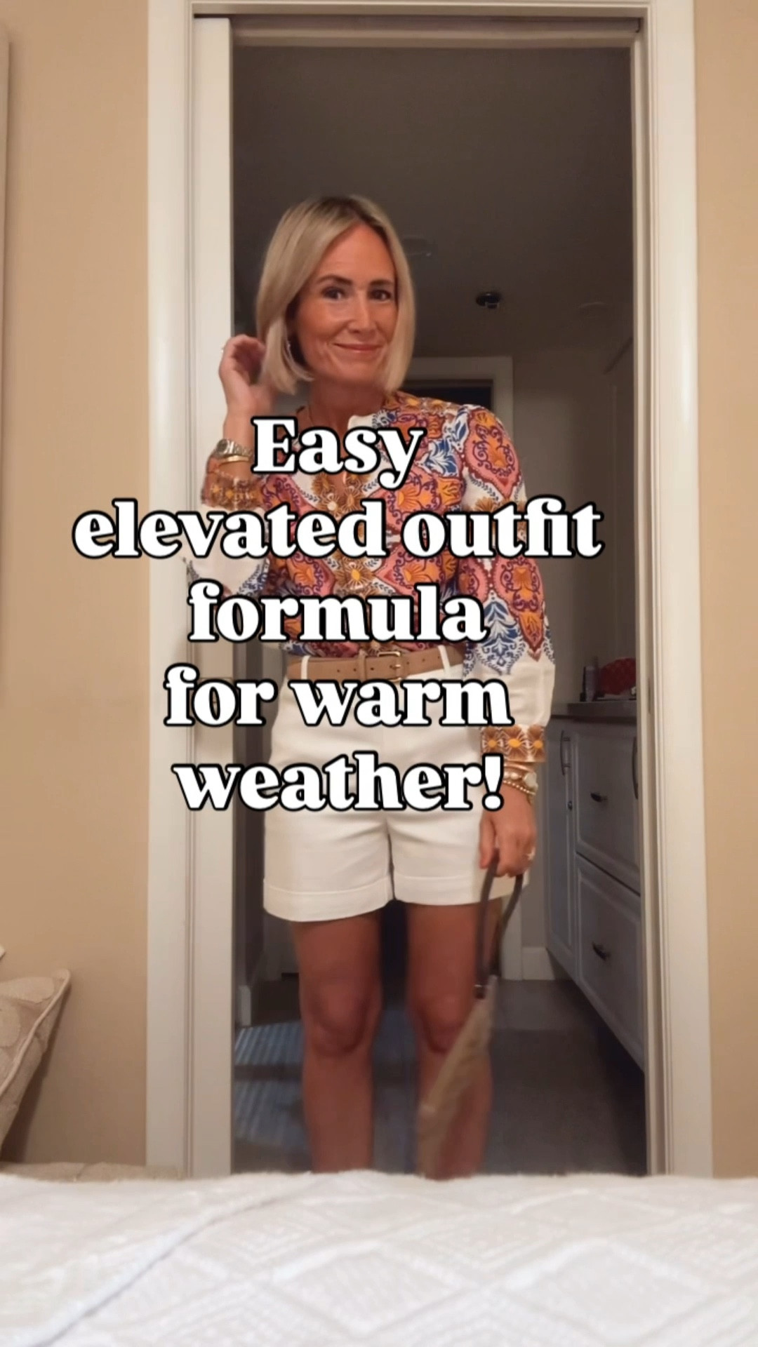 Save this for an easy outfit idea for those impromptu get togethers! Grab a nice pair of white shorts and a statement top for a no fail outfit.  I’ve linked these pieces and a few other options that caught my eye!


#LTKgrwm #LTKSaleAlert #LTKOver40