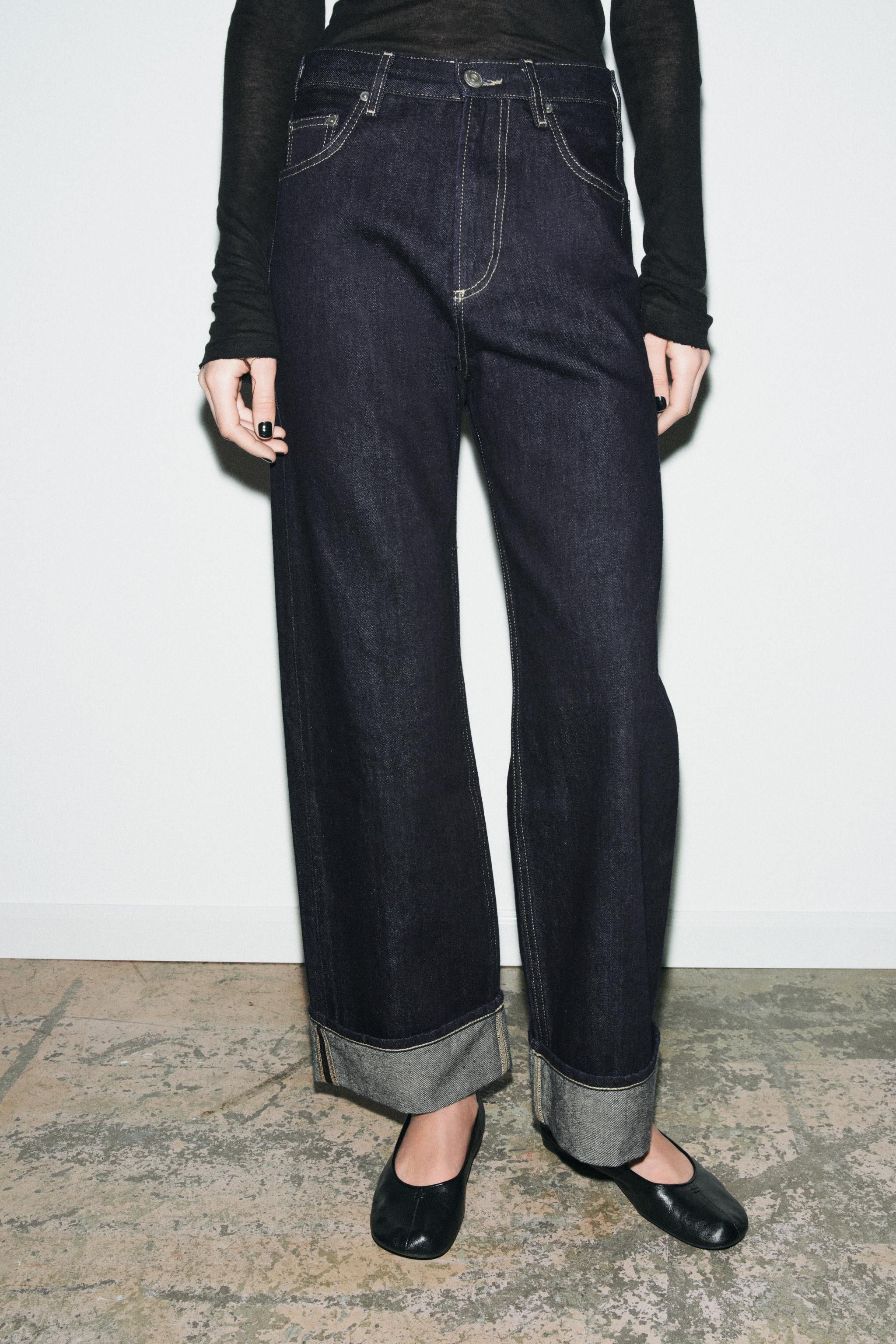 ZW COLLECTION MID-RISE BAGGY JEANS | Zara US