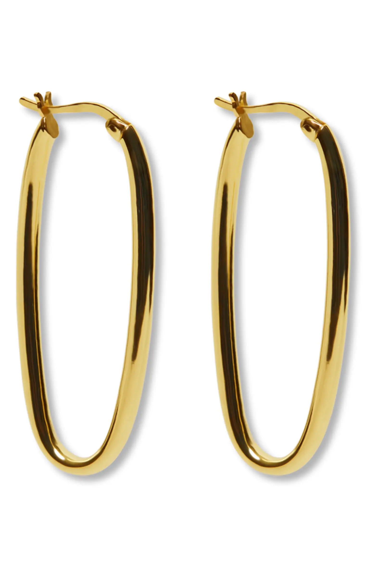 Sterling Silver Oval Hoop Earrings | Nordstrom