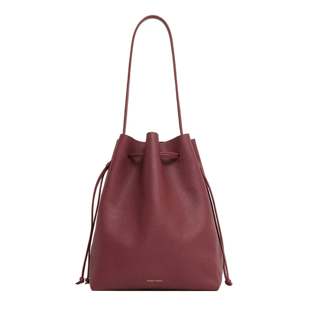 Drawstring Cabas in Oxblood | Over The Moon