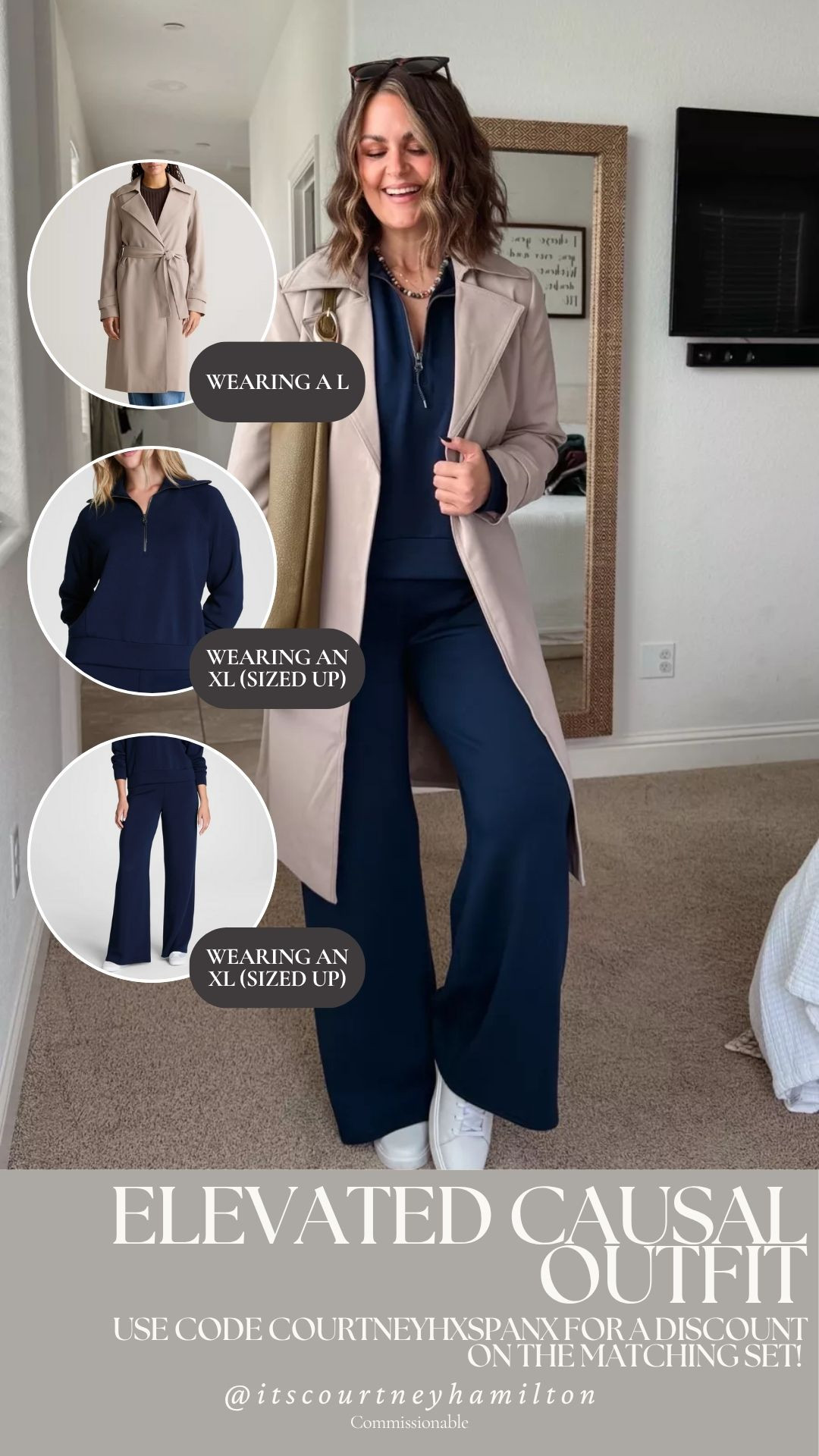 Elevated Causal Outfit!! Matching set is from SPANX and I sized up to an XL for both pieces. Trench coat is from Quince and I am wearing a large!

fall fashion, fall outfit, sale alert, watchnow, new arrivals, casual outfit, gifts for her, courtney hamilton 

 #LTKSeasonal #LTKSaleAlert #LTKFindsUnder100