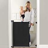 Momcozy Retractable Baby Gate, 33" Tall, Extends up to 55" Wide, Child Safety Baby Gates for Stairs, Doorways, Hallways, Indoor, Outdoor | Amazon (US)