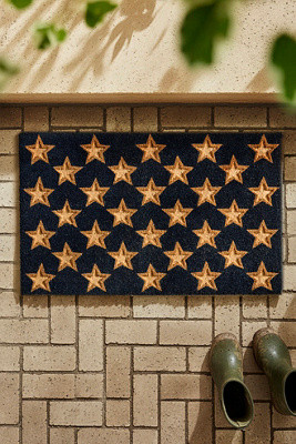 Embossed Stars Coir Doormat | Anthropologie (US)