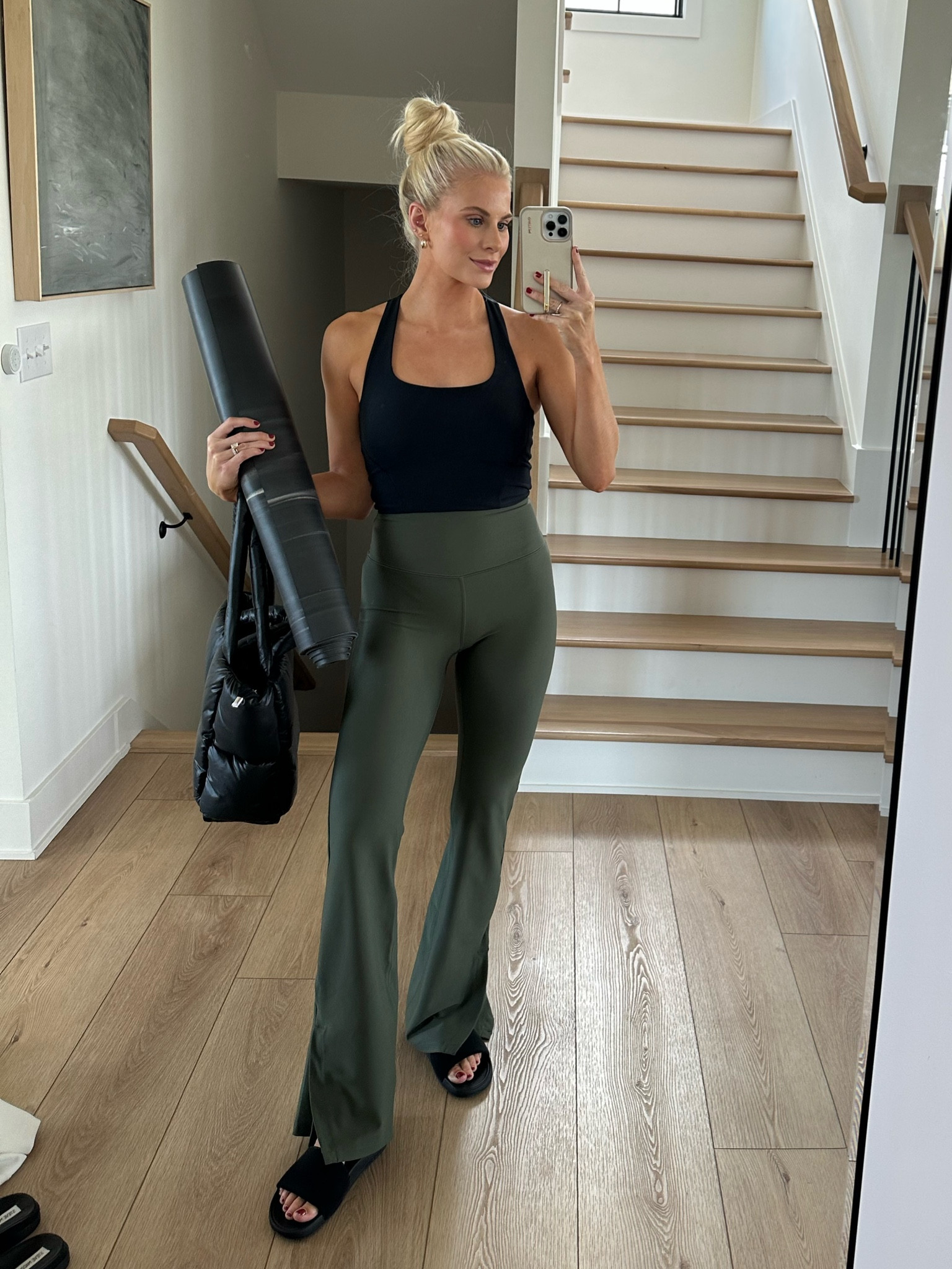 Wearing a small on top, small regular in bottoms, shoes are tts! #kathleenpost #ypbactive #abercrombie 

#LTKSeasonal #LTKstyletip #LTKfitness