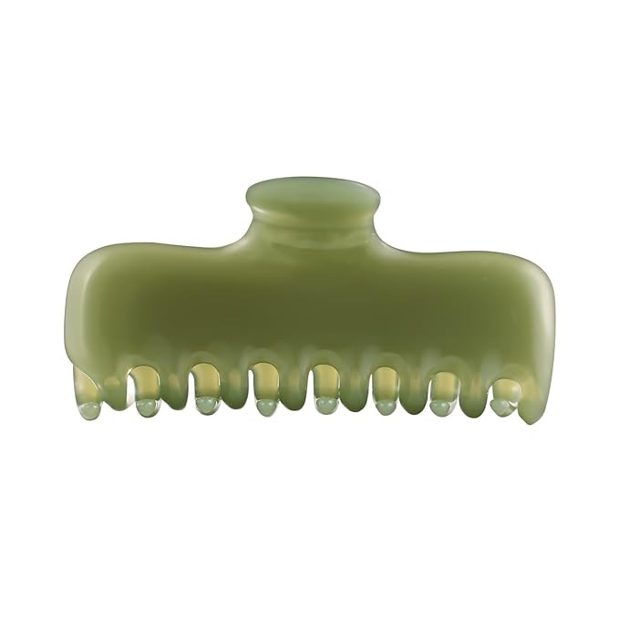 Large Hair Claw Clips for Women,3.8’’ Acetate Hair Clip,Jelly Square Rectangle Clip for Thin ... | Amazon (US)