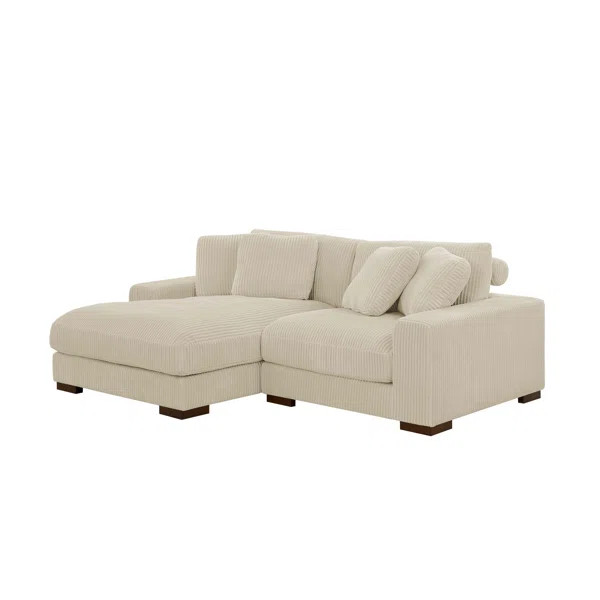 2 - Piece Corduroy Sectional | Wayfair North America