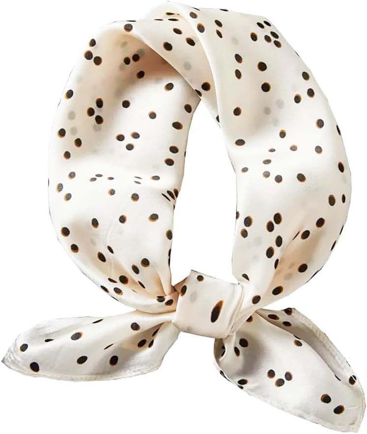 ANDANTINO 100% Mulberry Silk Scarf -21” Square Neckerchief with Gift Packed | Amazon (US)