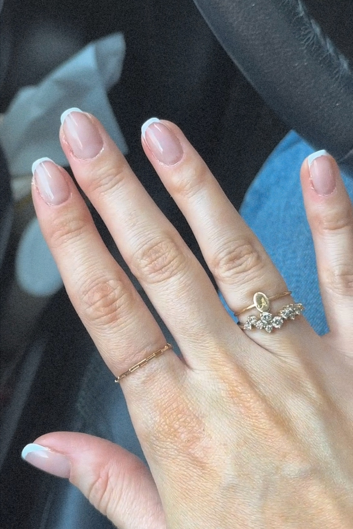 left to right…
⭐️ Chain ring: (from a permanent jewelry pop-up) but I’ve linked similar rings!


⭐️ Initial ring: Kiki ring from GLDN (similar from Etsy linked) 
🔗 gldn.com/products/kiki-oval-ring?_pos=3&_sid=56c02c3c7&_ss=r


⭐️ Cluster ring: (custom) but I linked a ton similar! More affordable options from Caitlyn Minimalist and Local Eclectic. 
🔗 www.localeclectic.com/products/shades-of-you-ombre-birthstone-ring?variant=41280312606896
🔗 caitlynminimalist.com/products/verity-diamond-ring?variant=40081780342919&currency=USD&utm_medium=product_sync&utm_source=google&utm_content=sag_organic&utm_campaign=sag_organic&utm_source=google&utm_medium=cpc&utm_campaign=performance-max&utm_content=&utm_term=&gad=1&gclid=Cj0KCQjwmvSoBhDOARIsAK6aV7gipeqqUnI81EZvCVeSFvxqQGyCgK3wBhca4yk6OI_wImKJOtKOR2YaAtIsEALw_wcB

#LTKfindsunder50 #LTKGiftGuide #LTKfindsunder100