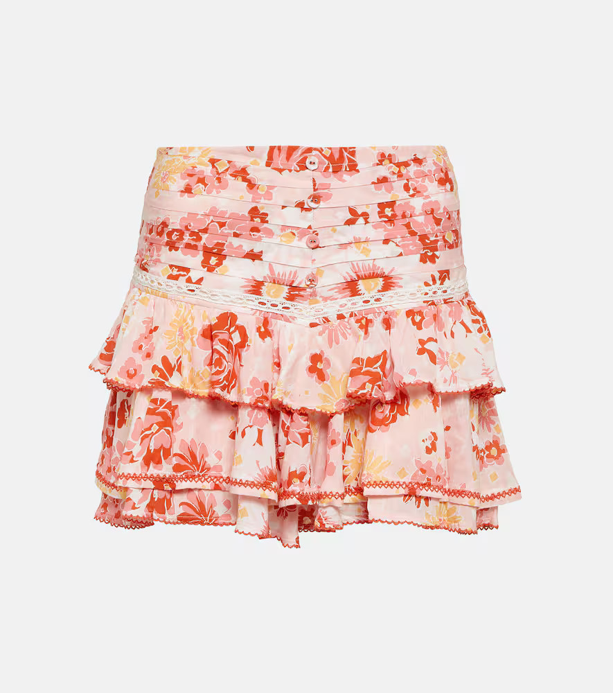 Poupette St Barth Alizee ruffled miniskirt | Mytheresa (US/CA)