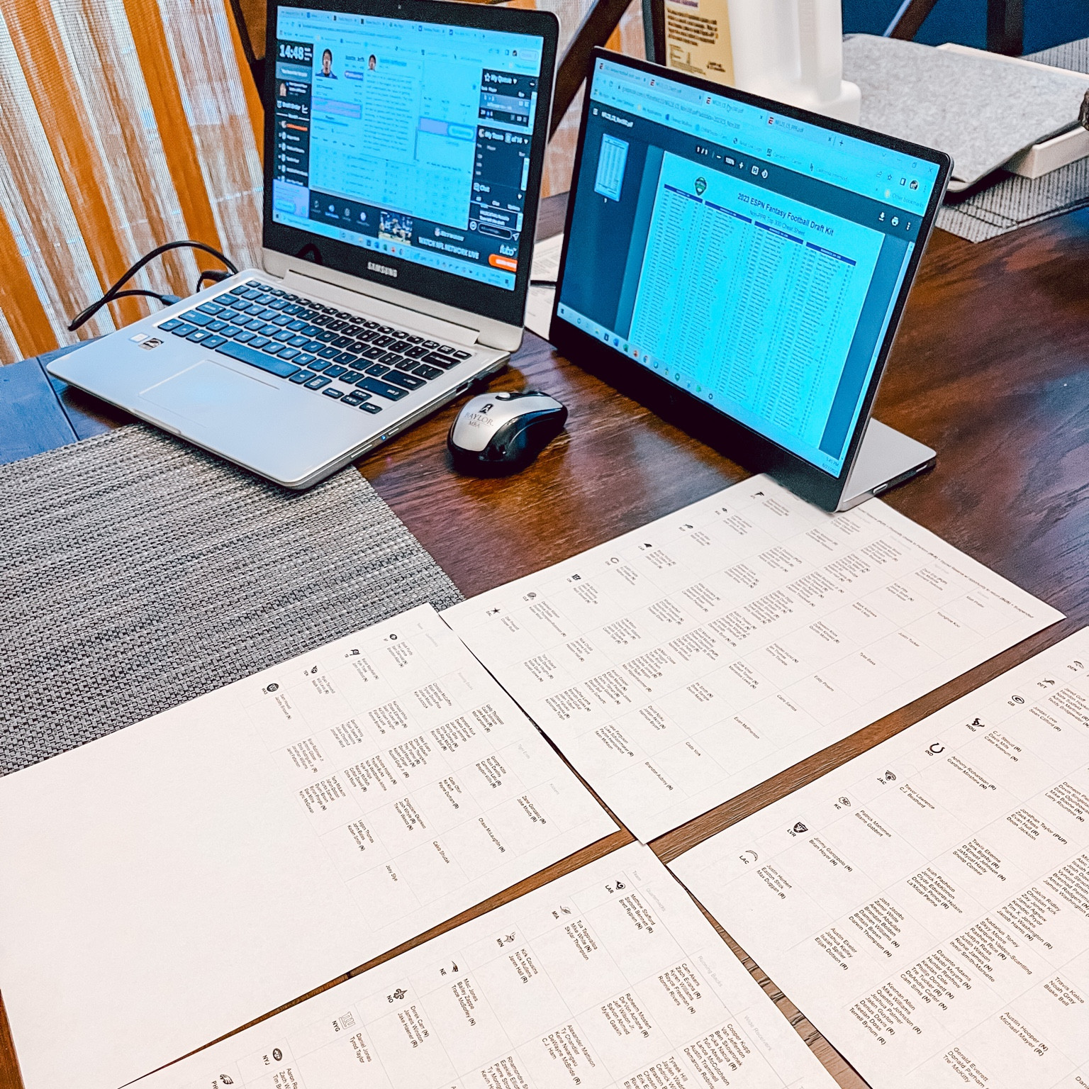 When your new work monitor comes in handy for your fantasy draft 😂 

On a serious note, loving this portable monitor when working remote &amp; not at my desk! Linked a few of my other favorite work finds! 

#workfromhome #remotework #gadgets 

#LTKunder100 #LTKover40 #LTKworkwear