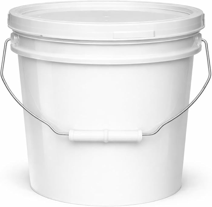 MKS Plastics 2-Gallon Bucket with Airtight Lid \u2013 Made in USA, Food Grade BPA Free Plastic, H... | Amazon (US)