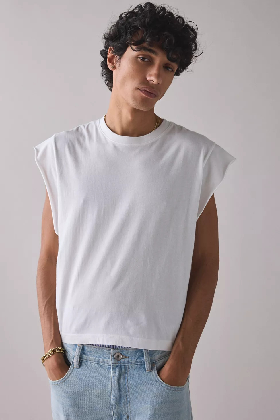 BDG Grayson Solid Cutoff Muscle Tank | Urban Outfitters (US and RoW)