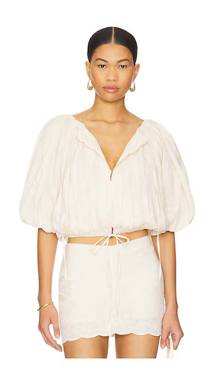 Giana Top in Cream | Revolve Clothing (Global)