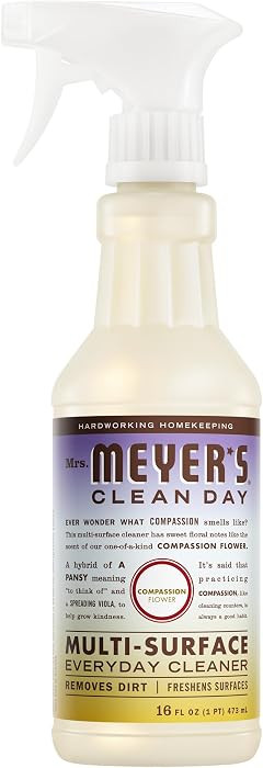 MRS. MEYER'S CLEAN DAY Multi-Surface Everyday Cleaner, Compassion Flower Scent, 16 Fl Oz Bottle | Amazon (US)