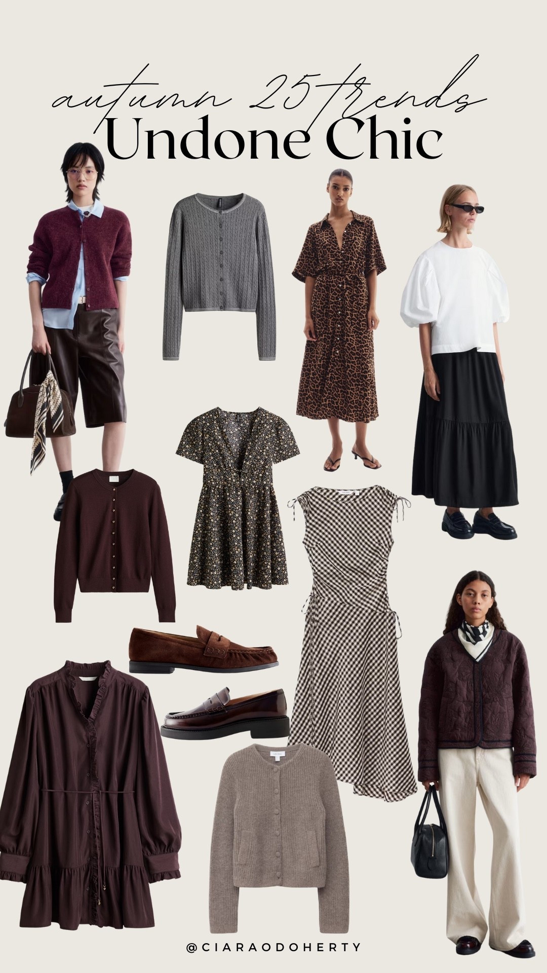 Autumn 25 Trends: Undone Chic
Floral dress, maxi skirt, ruffle skirt, cardigans 

#LTKireland #LTKeurope #LTKautumn