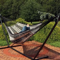 Sunnydaze Heavy-Duty Family Size XXL Mayan Hammock with Thick Cord - 880 lb Weight Capacity - Bla... | Target