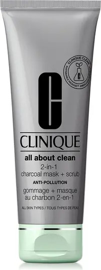 Clinique All About Clean 2-in-1 Charcoal Mask + Scrub | Nordstrom | Nordstrom
