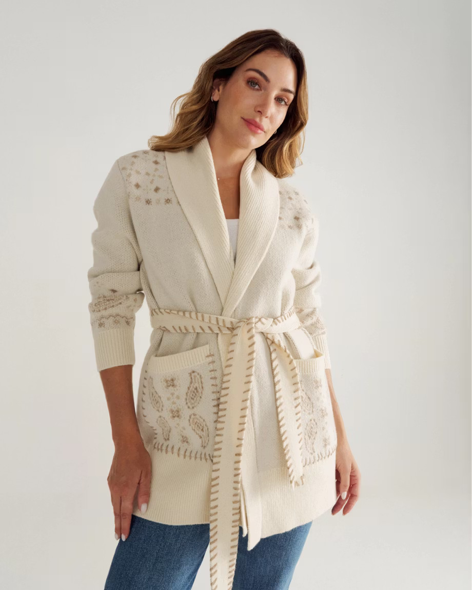 Women's Shawl Collar Wrap Sweater | Tecovas