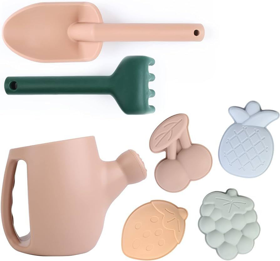 BLUE GINKGO Toddler Gardening Tools - Silicone Beach Toys, Garden Toys for Toddlers | Kids Shovel... | Amazon (US)