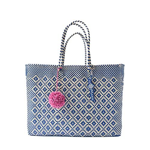 Mixte Woven Super Tote, Handwoven Recycled Plastic Tote, Mexican Woven Bag, Beach Bag, Summer Bag | Amazon (US)