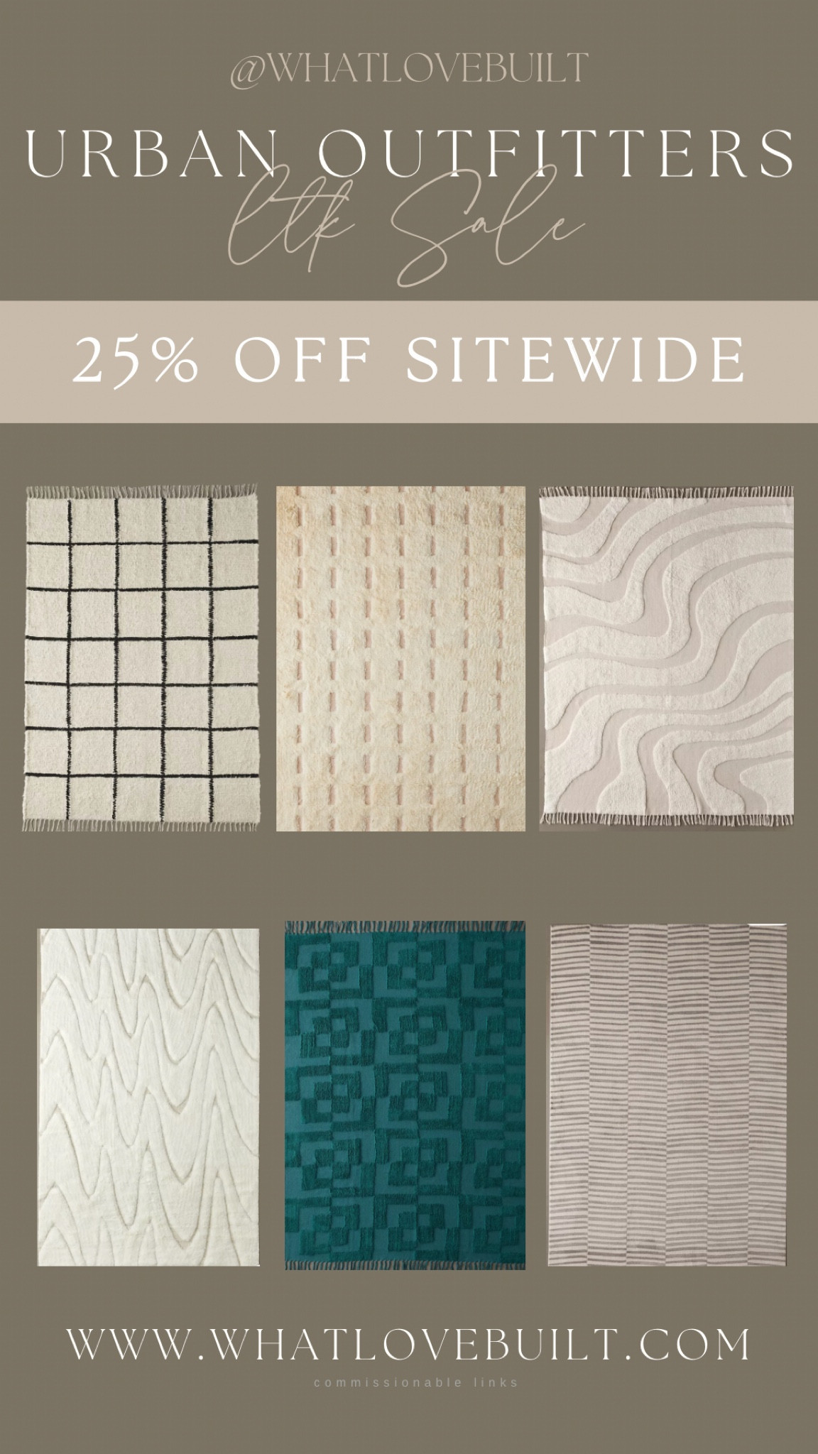 LTK Sale Urban Outfitters 25% Off Sitewide 

#rug #arearug #home #livingroom #bedroom #homedecor #modernhome #moderndesign #homedesign #rugs #bedroomrug #office #homeoffice

#LTKsalealert #LTKhome #LTKSale