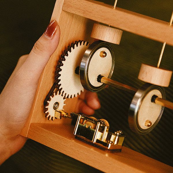 Whale Music Box - Walnut Wood - Beech Wood from Apollo Box | Apollo Box