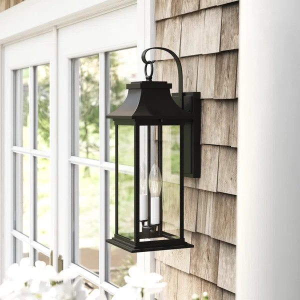 Sonali Black 2 - Bulb 20" H Outdoor Wall Lantern | Wayfair Professional