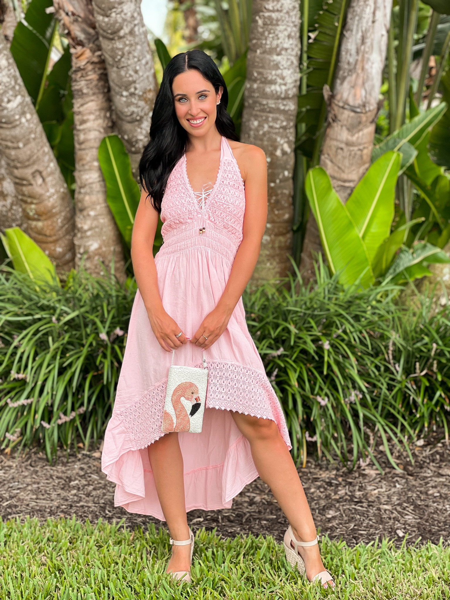 Pink sundress with flamingo purse!

#LTKunder100 #LTKunder50 #LTKtravel