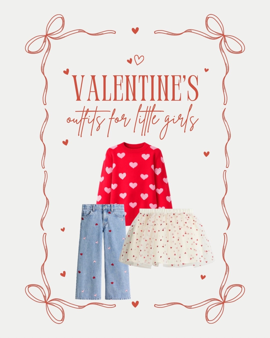 Valentine’s Day outfits for little girls. Heart sweater has cute pearl accents around some of the hearts. Pair with heart jeans ❤️ or heart tulle skirt. Tagged some more cute heart clothing. Perfect for Valentine’s Day parties  Pink. #valentinesday #hearts 

#LTKKids