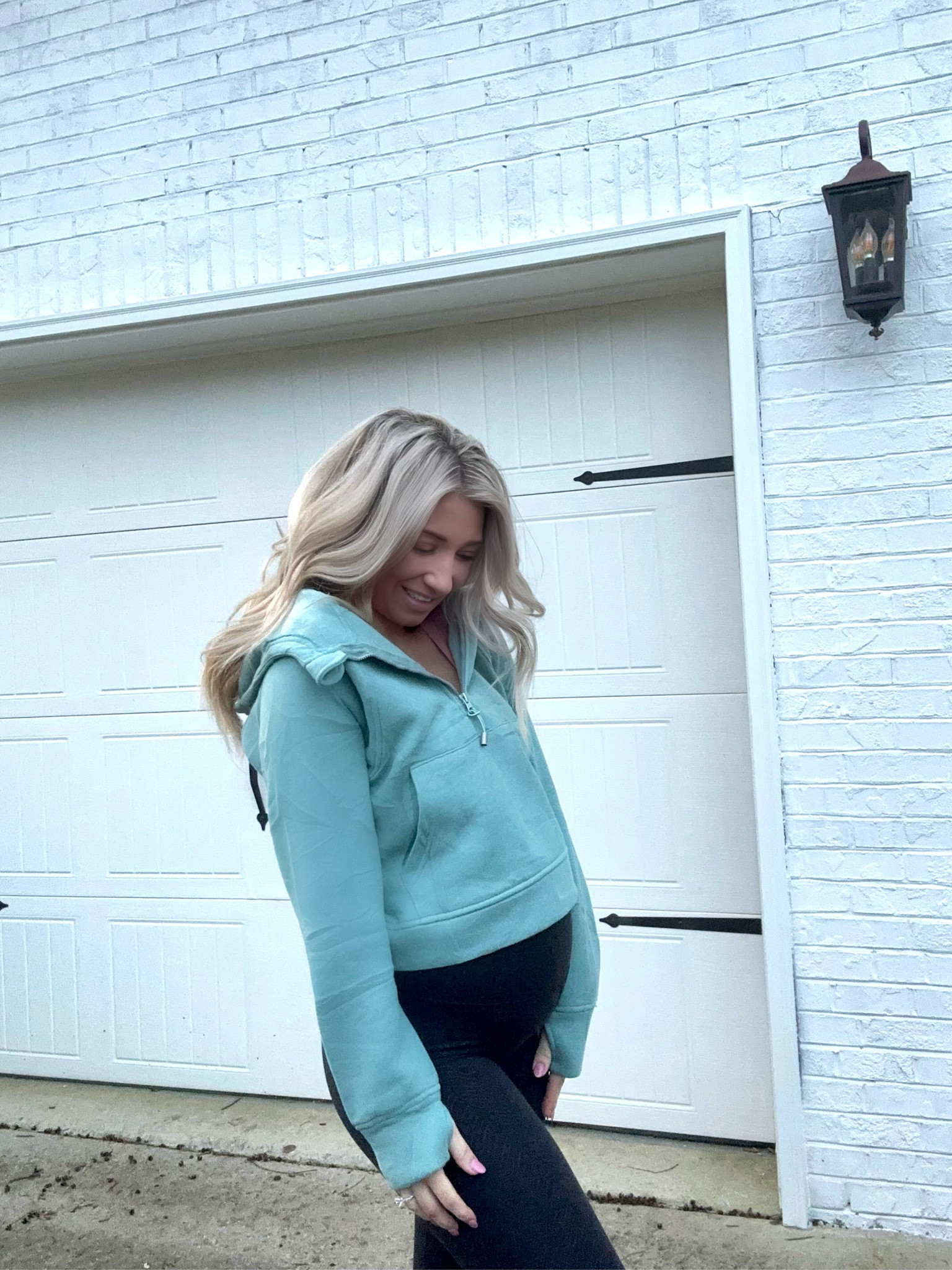 Lululemon Scuba hoodie dupe alert 🚨 I found a $40 sweatshirt that's super similar to Lululemon's Scuba Half-Zip Hoodie. 

#LTKunder50 #LTKFind #LTKfit