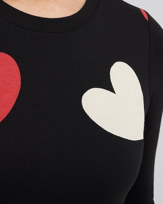 Zenergy Heart Print Sweatshirt | Chico's