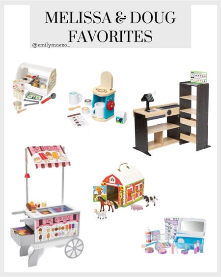 Melissa & Doug toys, Melissa & Doug ice cream cart, Melissa & Doug farm toys, wooden toys, pretend store, toy grocery store 

#LTKGiftGuide #LTKkids #LTKCyberWeek