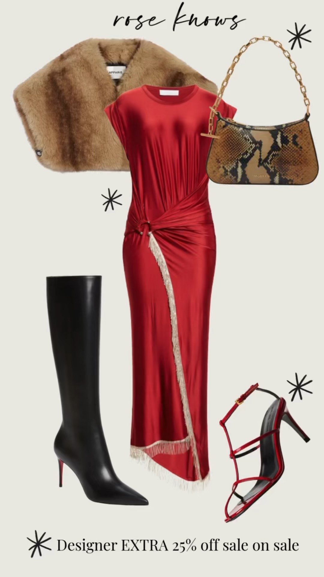 Extra 25% off designer sale, which includes this gorgeous dress, red sandals
And designer python bag I’ve linked more incredible deals down below 
Designer sale, designer gifts, Nordstrom designer sale

#LTKGiftGuide #LTKSaleAlert #LTKHoliday