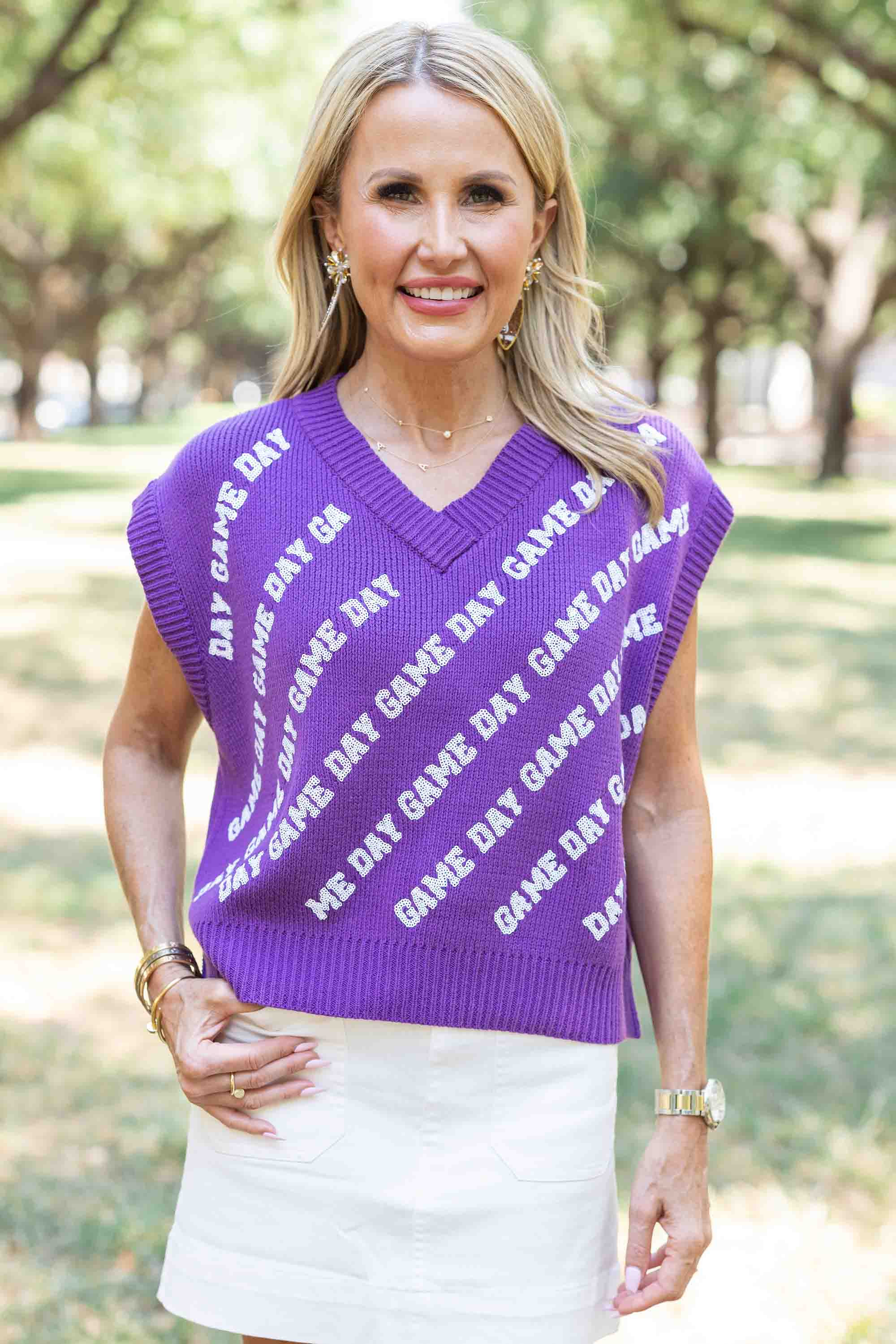 "GAMEDAY" Vest- Purple | Avara